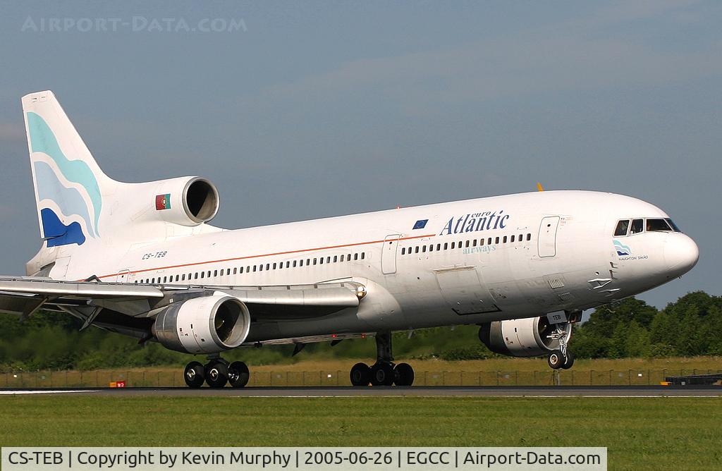 CS-TEB, 1983 Lockheed L-1011-500 TriStar C/N 1240, Euroatlantic's old timer touching down on 06R.