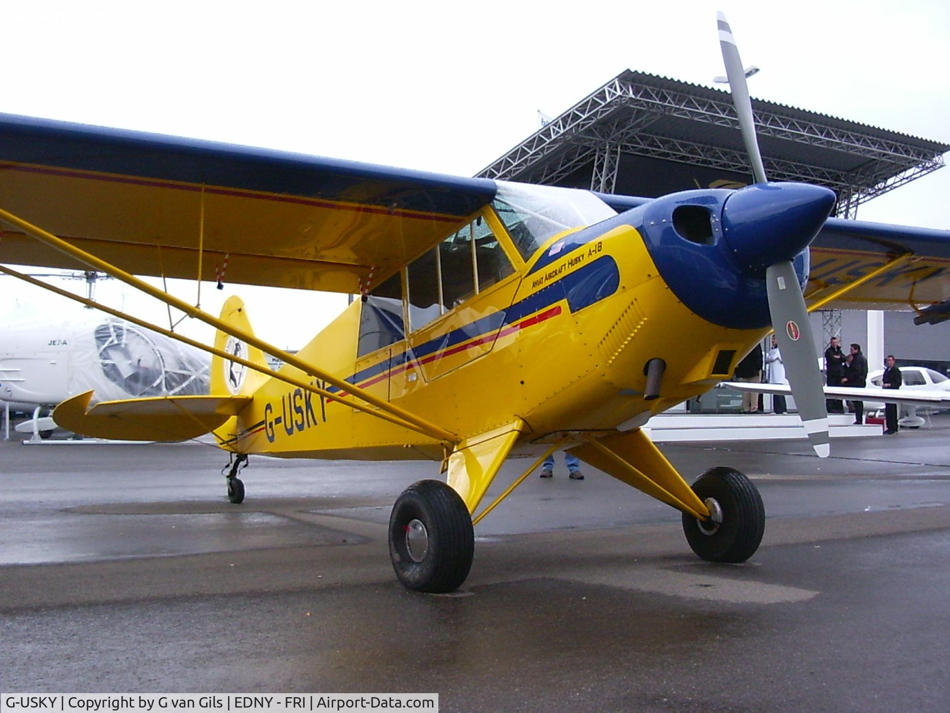 G-USKY, 2004 Aviat A-1B Husky C/N 2261, Seen at the Friedrichshaven airshow (april 2005)