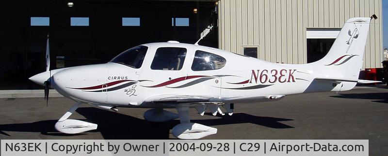 N63EK, 2004 Cirrus SR22 C/N 1095, N63EK with its new striping