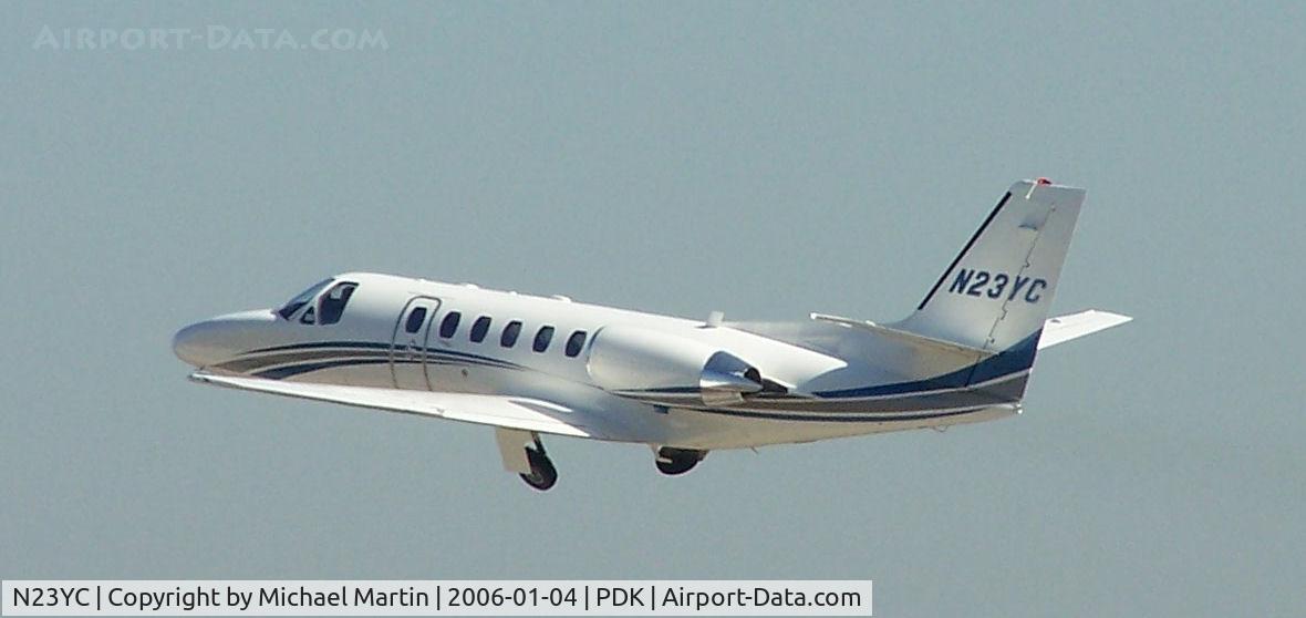 N23YC, 2000 Cessna 550 C/N 550-0923, Departing PDK on 2R