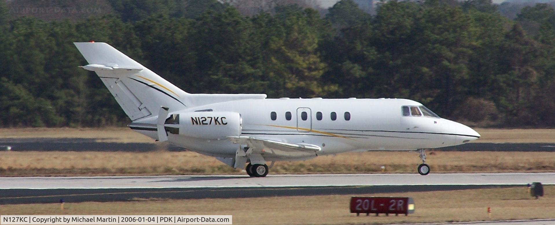 N127KC, 1994 British Aerospace BAe.125-800 C/N 258255, Landing PDK on 20L