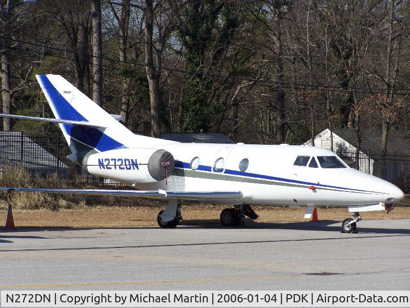 N272DN, 1978 Dassault-Breguet Falcon 10 C/N 135, Tied down @ PDK