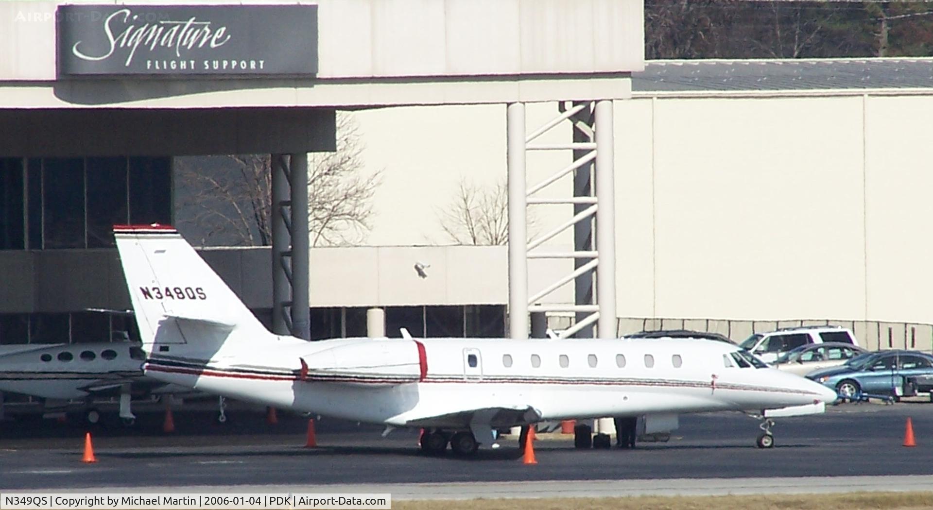 N349QS, 2005 Cessna 680 Citation Sovereign C/N 680-0029, Tied down @ Signature Flight Services