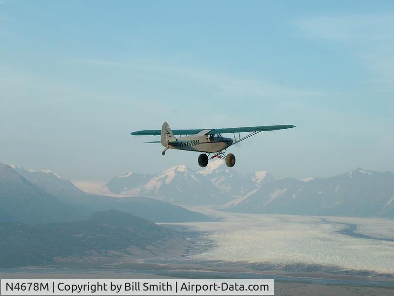 N4678M, 1947 Piper PA-11 Cub Special C/N 11-187, Flying in Alaska