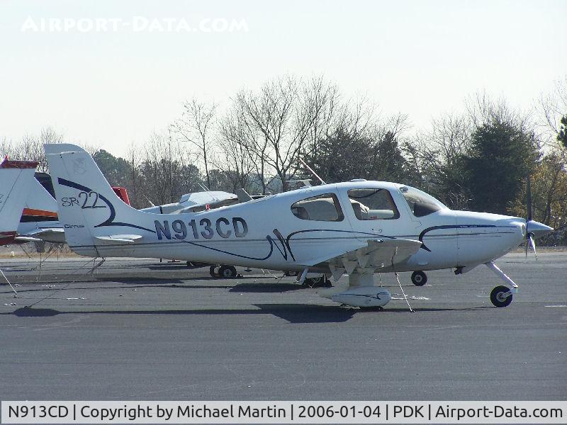 N913CD, Cirrus SR22 C/N 0252, Tied down @ PDK