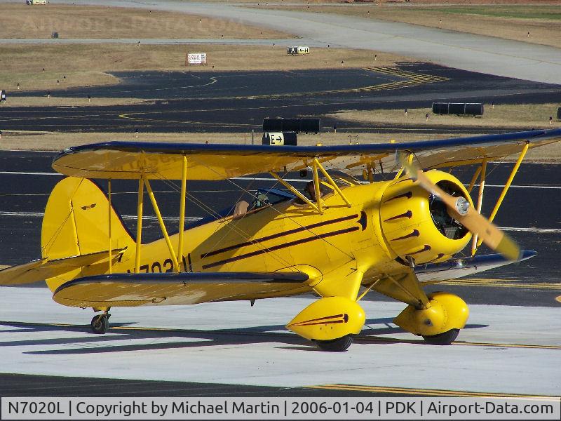 N7020L, 1999 Waco YMF-F5C C/N F5C085, Taxing to Runway 2R