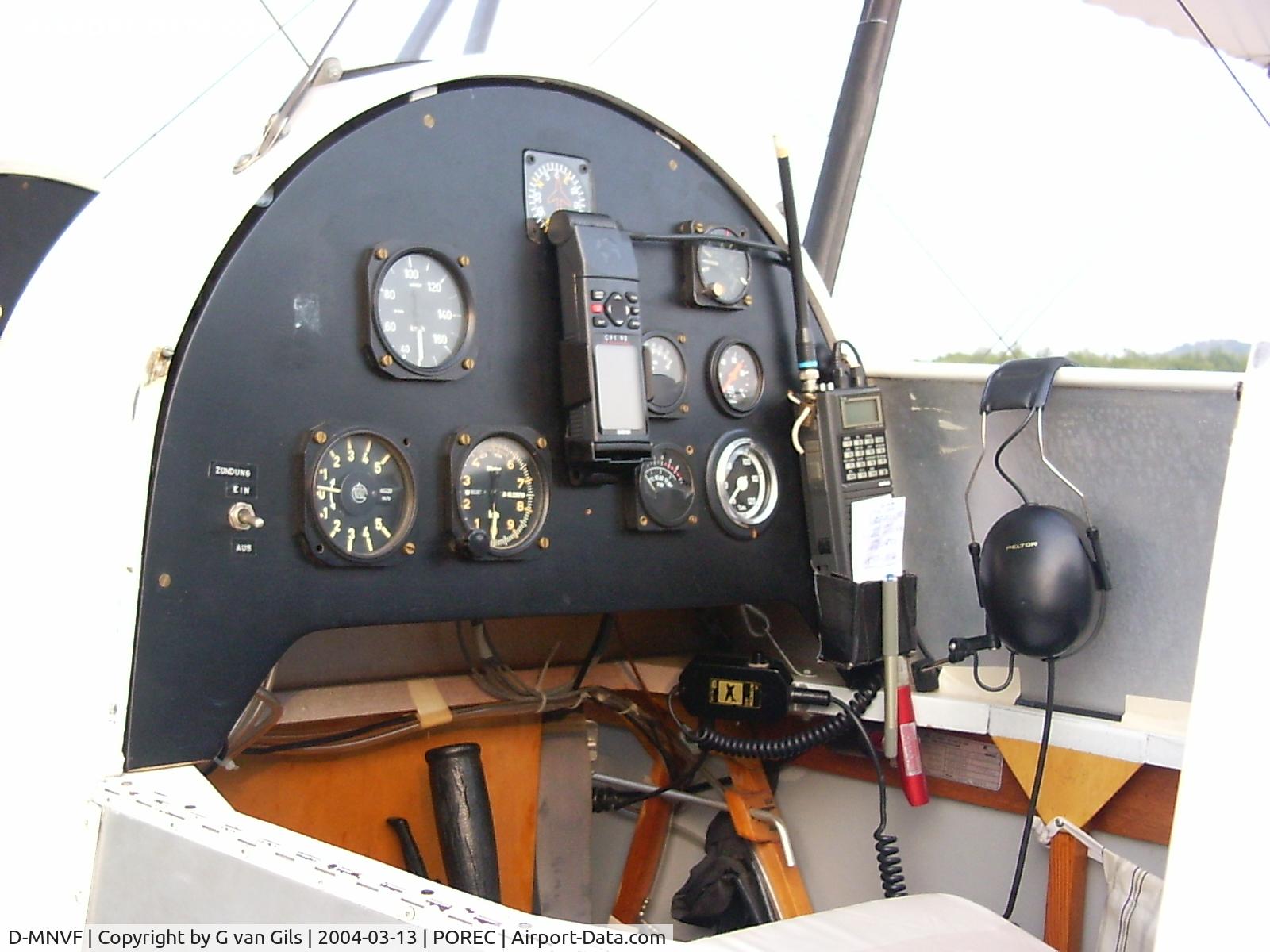 D-MNVF, Flugtechnik Herringhausen Vagabund C/N Not found D-MNVF, The cockpit of the D-MNVF