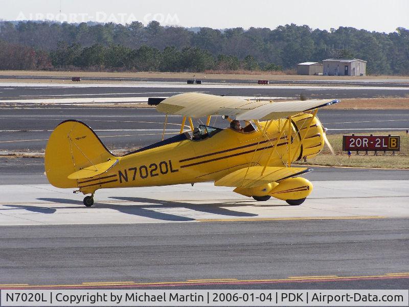 N7020L, 1999 Waco YMF-F5C C/N F5C085, Taxing to Runway 2L