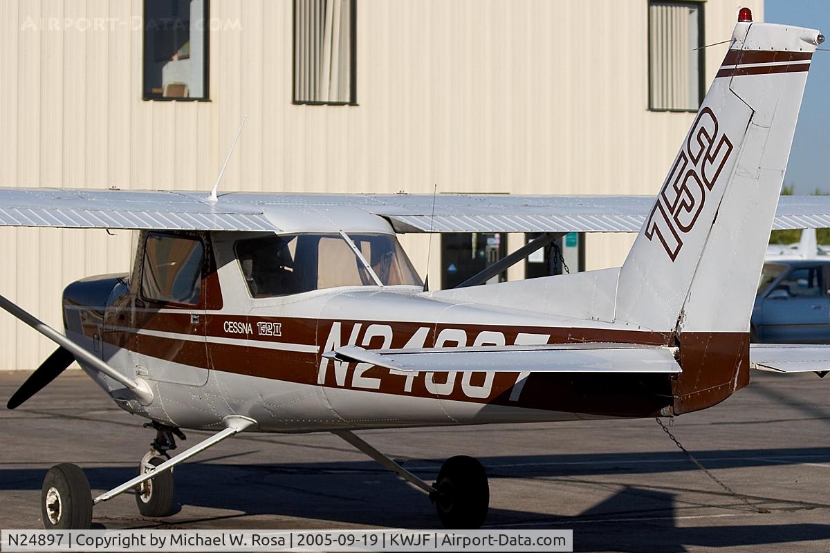 N24897, 1977 Cessna 152 C/N 15280440, Parked in the desert sun.