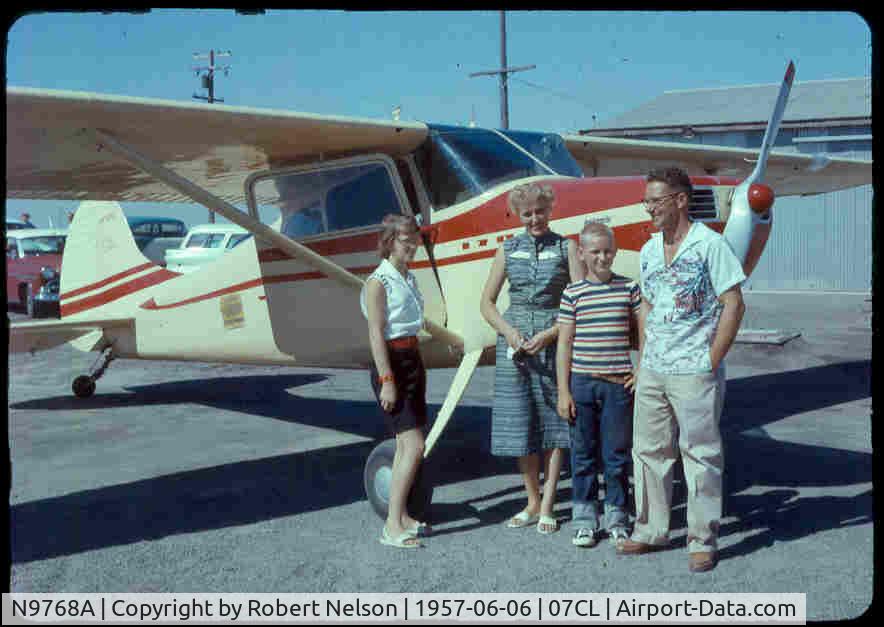 N9768A, 1950 Cessna 170A C/N 19409, 1957 with then owner Joe Josiossen