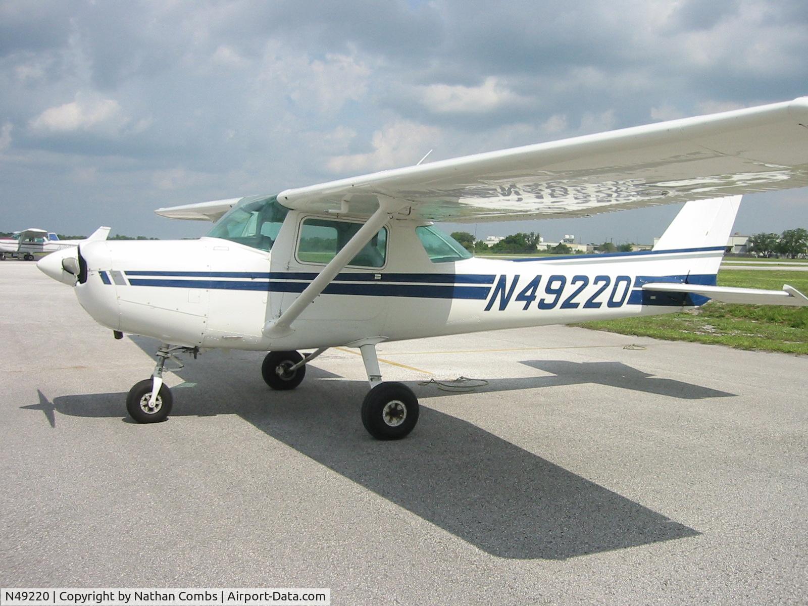 N49220, 1977 Cessna 152 C/N 15281200, A little white & blue 152.