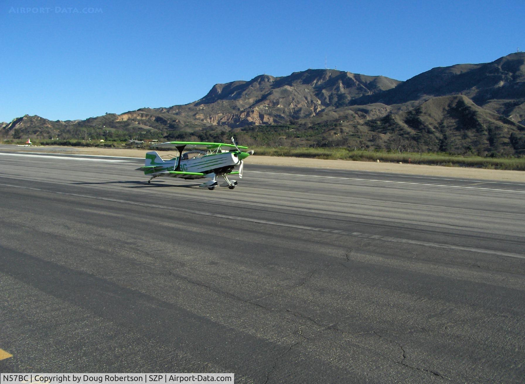 N57BC, 2001 Aviat Pitts S-2C Special C/N 6042, 2001 Aviat Aircraft S-2C PITTS Special. Lyc. AEIO-540 Std. class, S-turn taxi