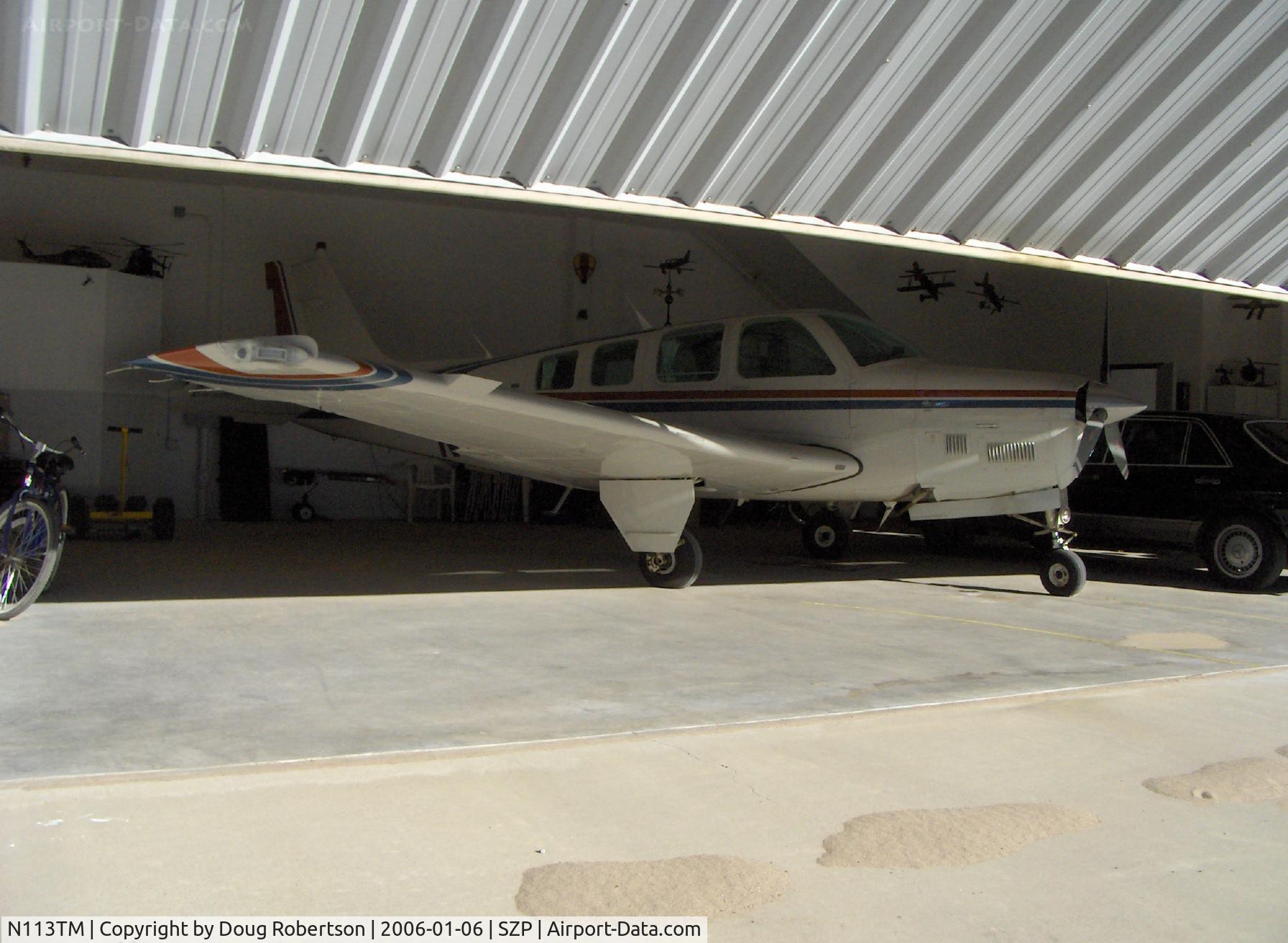 N113TM, 1983 Beech B36TC Bonanza C/N EA-386, 1983 Beech B36TC BONANZA, Continental TSIO-520 Turbo-charged