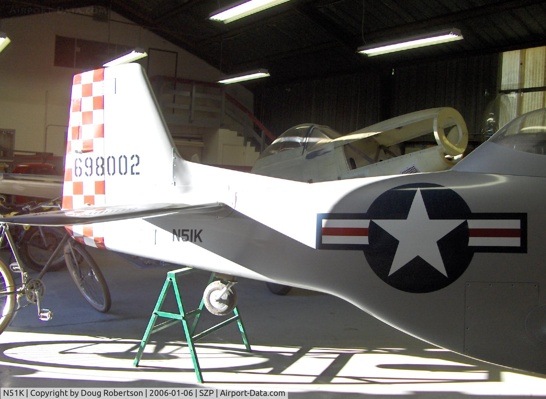 N51K, 1992 North American P-51D Mustang Replica C/N 001, 1992 Fighter Escort Wings Ltd P-51D 2 place, Experimemtal class