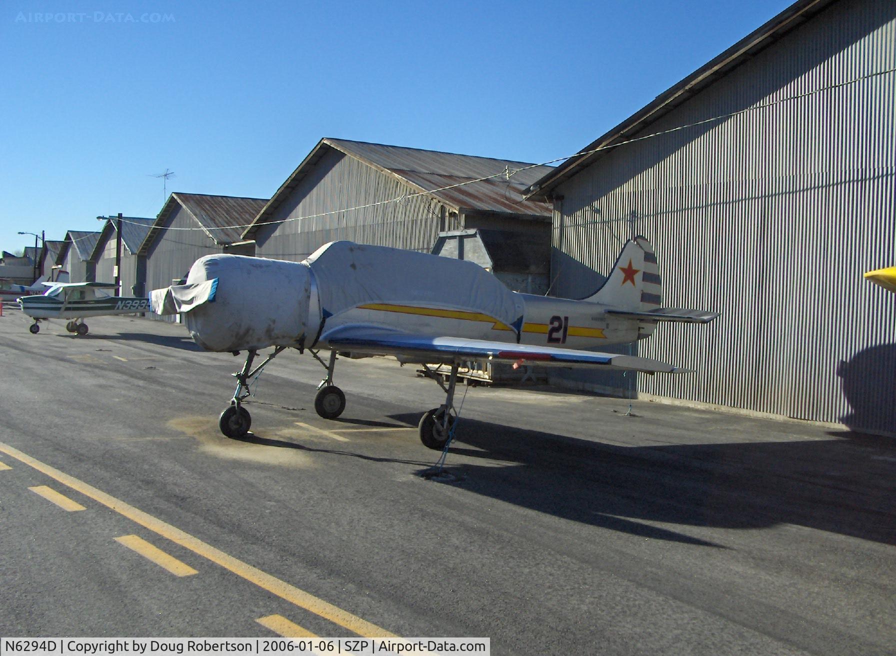 N6294D, 1983 Yakovlev Yak-52 C/N 833611, 1983 Yakolev Yak 52, Vedeneev (Ivchenko) M-14P radial