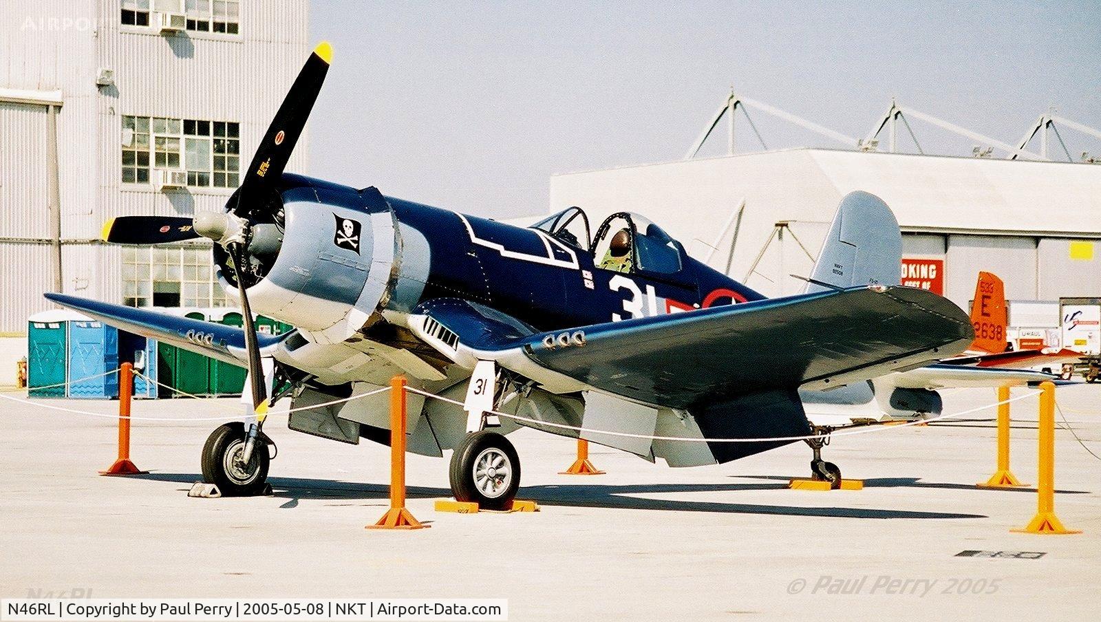 N46RL, 1945 Goodyear FG-1D Corsair C/N Not found (92508/N46RL), On static Display at the 2005 MCAS Cherry Point Airshow