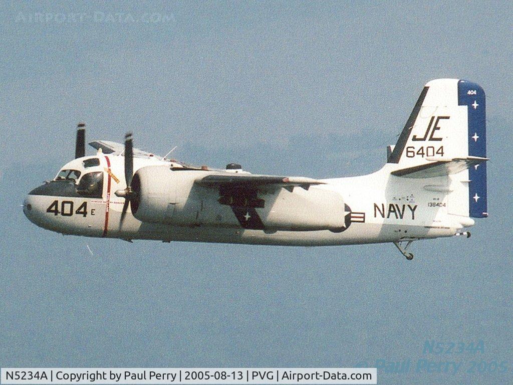 N5234A, Grumman US-2B Tracker (G89) C/N 313, In flight on Media Day