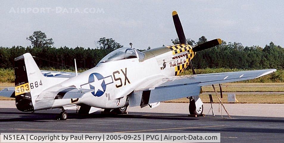 N51EA, 1944 North American F-51D Mustang C/N 44-72483, On the ramp at Wings and Wheels 2005