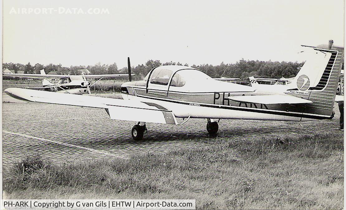 PH-ARK, 1971 Fuji FA-200-160 Aero Subaru C/N 174, The PH-ARK During the Bill Vogelaar memorial rally At Twenthe airbase somewhere between 1971 and 1978.