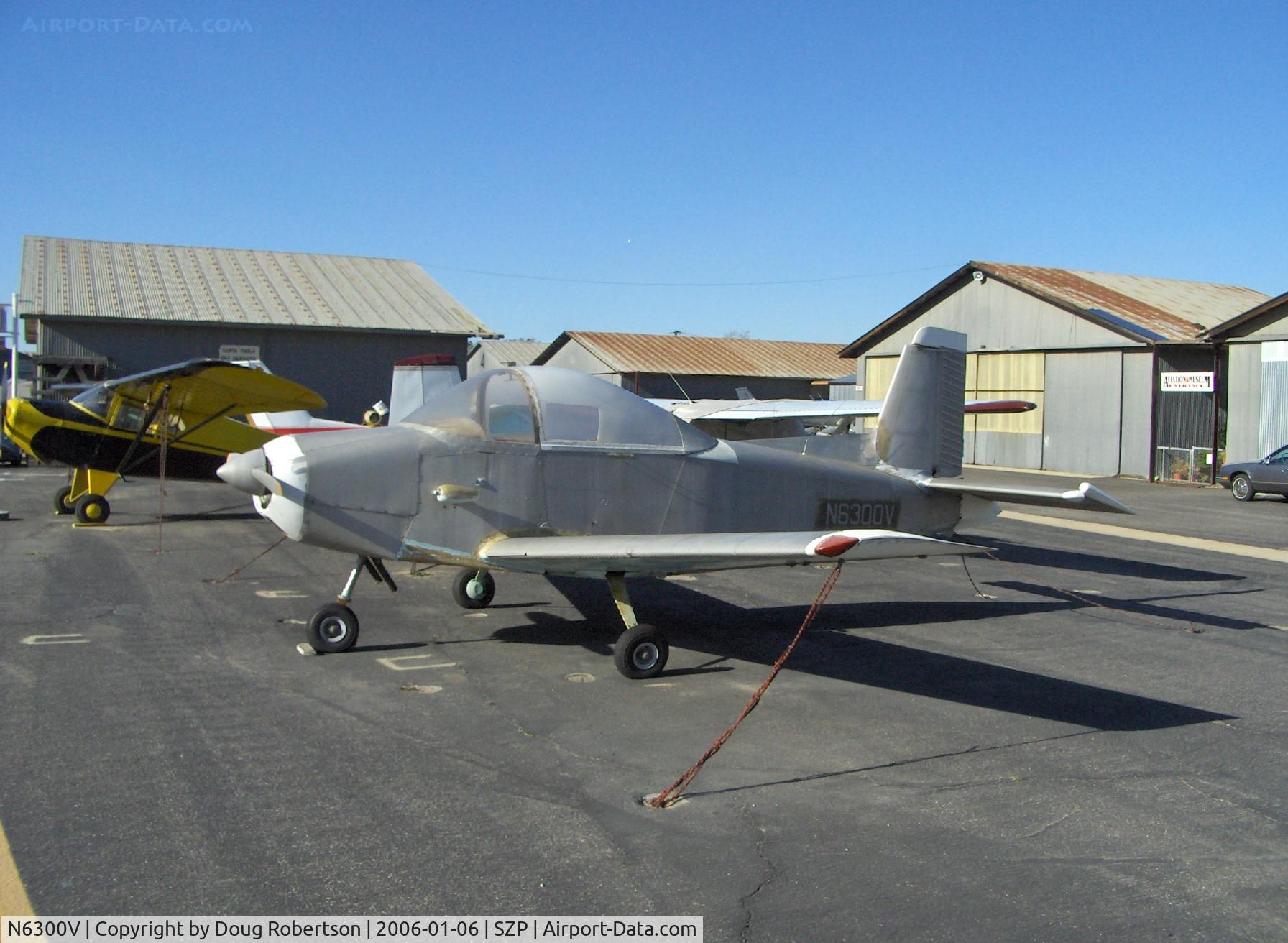 N6300V, 1964 Victa Airtourer 100 C/N 74, 1964 VICTA AIRTOURER 100, 2 seat fully aerobatic, Lycoming O-290 140 Hp, 135 Hp continuous, This aircraft is the only one of its manufacture in America-hasn't flown in a long time, Experimental class