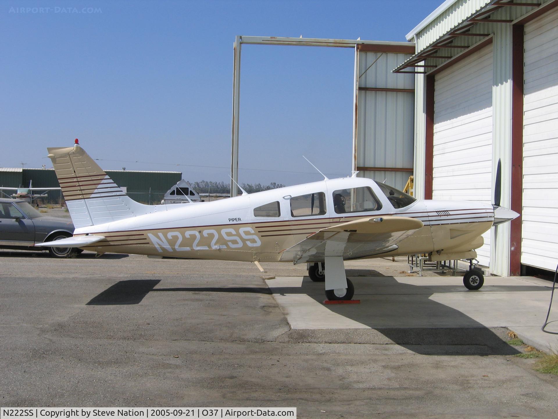 N222SS, 2001 Piper PA-32R-301T Turbo Saratoga C/N 3257260, Newly registered Piper at Haigh Field Airport, Woodland, CA