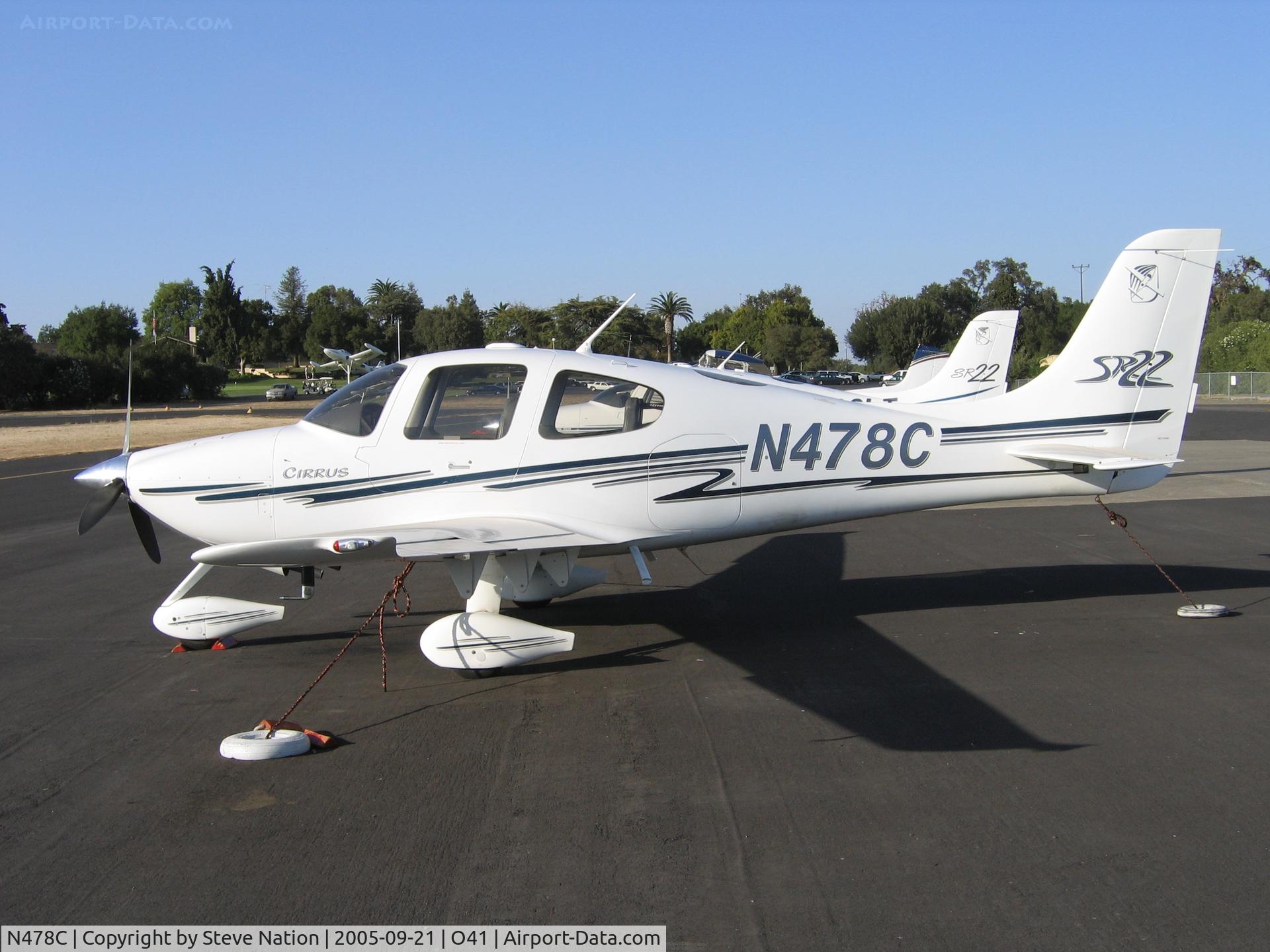 N478C, 2002 Cirrus SR22 C/N 0400, 2002 Cirrus Design SR22 at Watts Airport, Woodland, CA