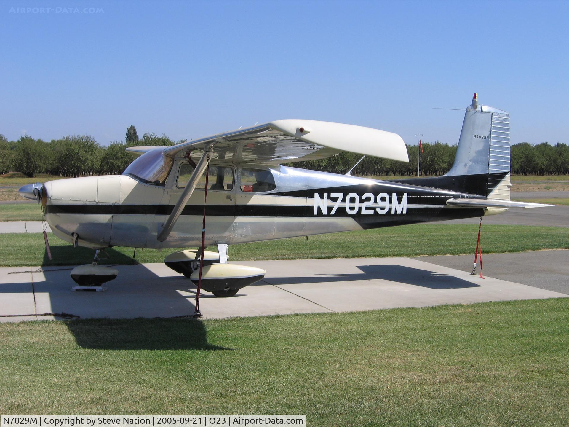 N7029M, 1958 Cessna 175 Skylark C/N 55329, 1958 Cessna 175 (straight tail) at Ranchaero Airport, Chico, CA