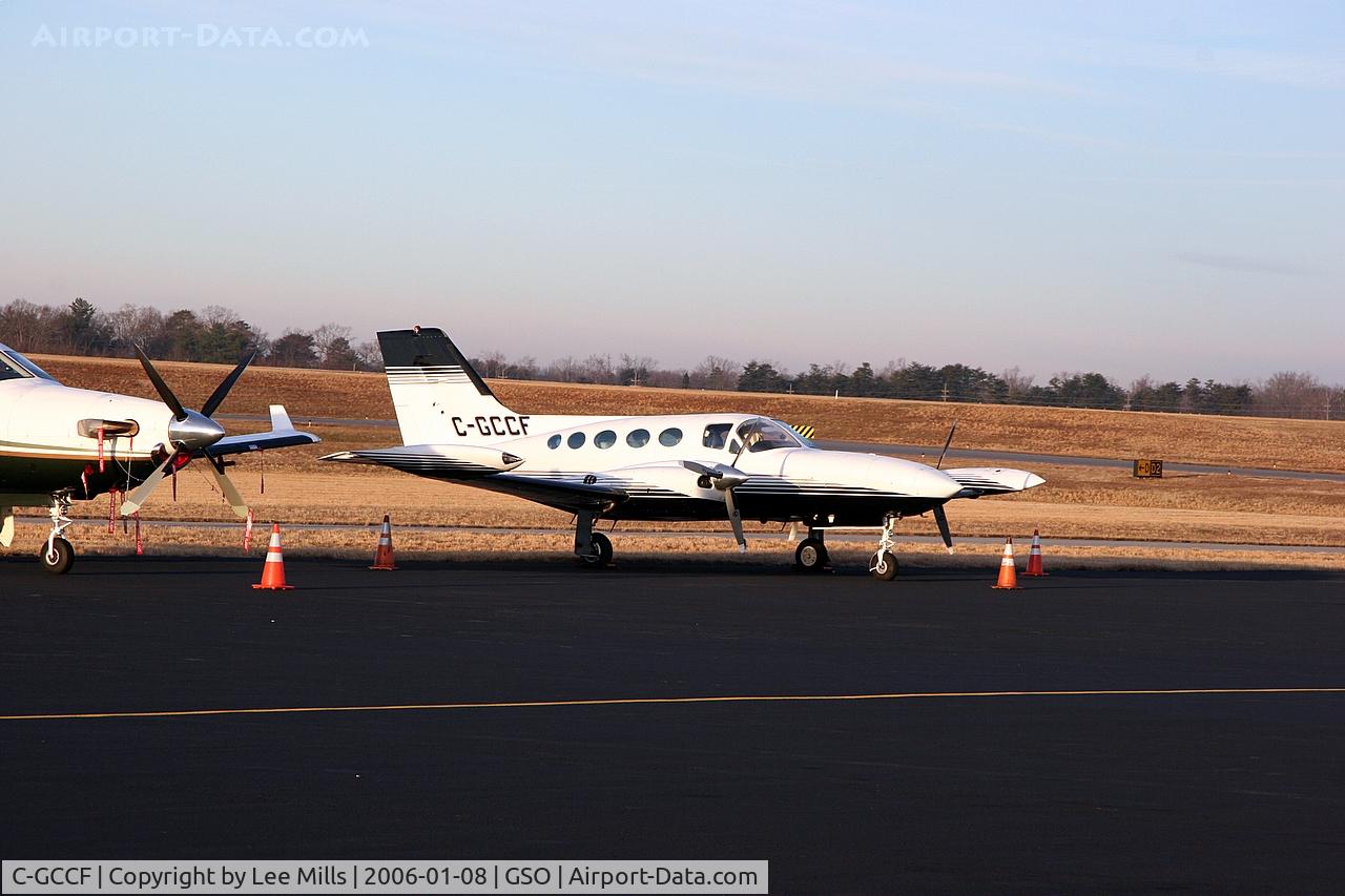C-GCCF, 1973 Cessna 421B Golden Eagle C/N 421B0445, On the GA Ramp in Greensboro, NC