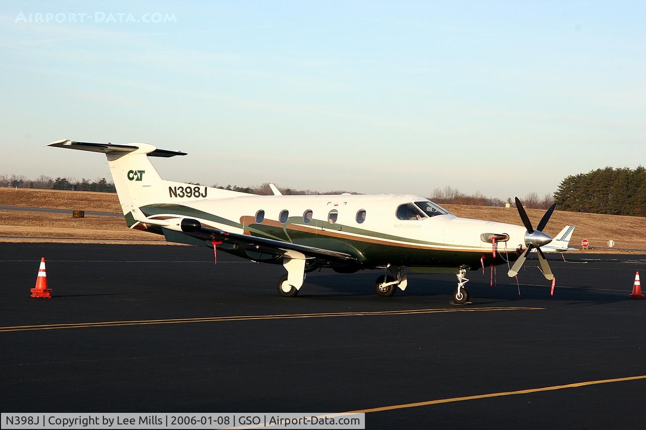 N398J, 2001 Pilatus PC-12/45 C/N 398, On the GA Ramp in Greensboro, NC