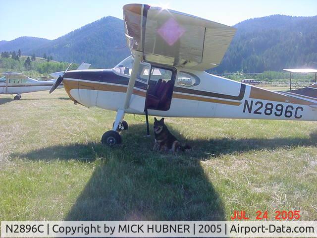 N2896C, 1954 Cessna 170B C/N 26439, MY CO PILOT AND 2896C AT HENRY'S LAKE IN IDAHO