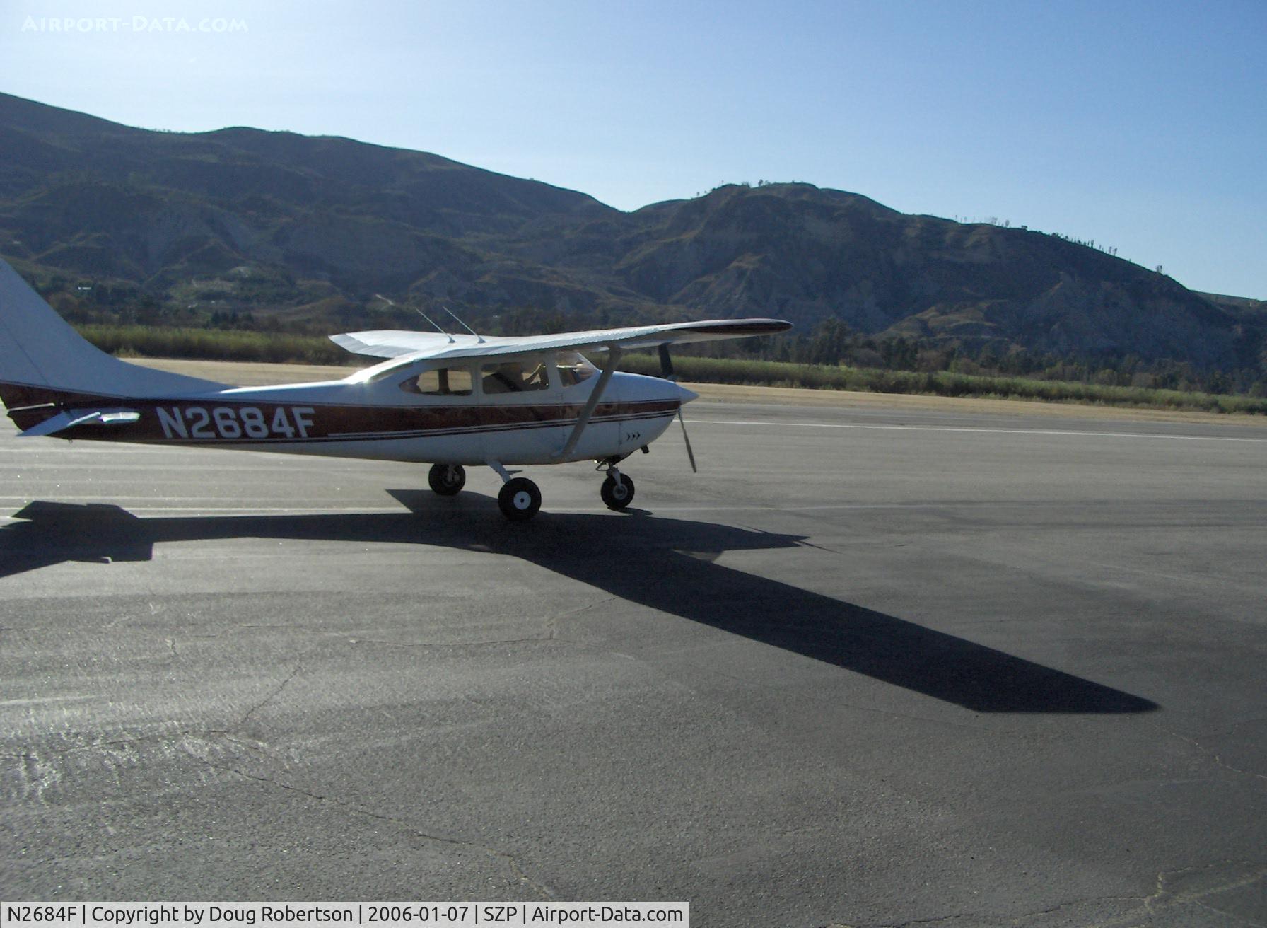 N2684F, 1965 Cessna 182J Skylane C/N 18256784, 1965 Cessna 182J SKYLANE, Continental O-470 230 Hp, Taxi for takeoff on runway 04