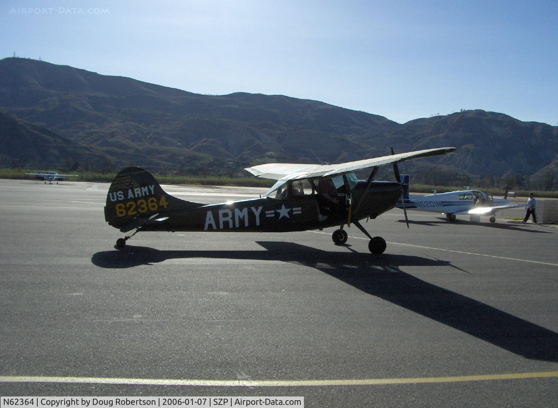 N62364, 1953 Cessna 305A C/N 23484, 1953 Cessna 305A as US Army L-19A BIRD DOG, Continental E-225  225 Hp, constant-speed prop