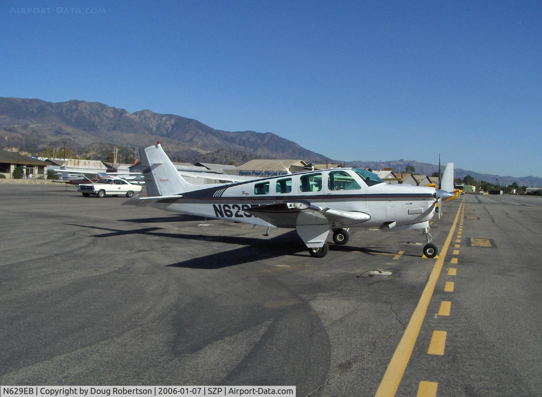 N629EB, 1997 Raytheon Aircraft Company A36 Bonanza C/N E-3085, 1997 Beech A36 BONANZA, Continental IO-550 300 Hp