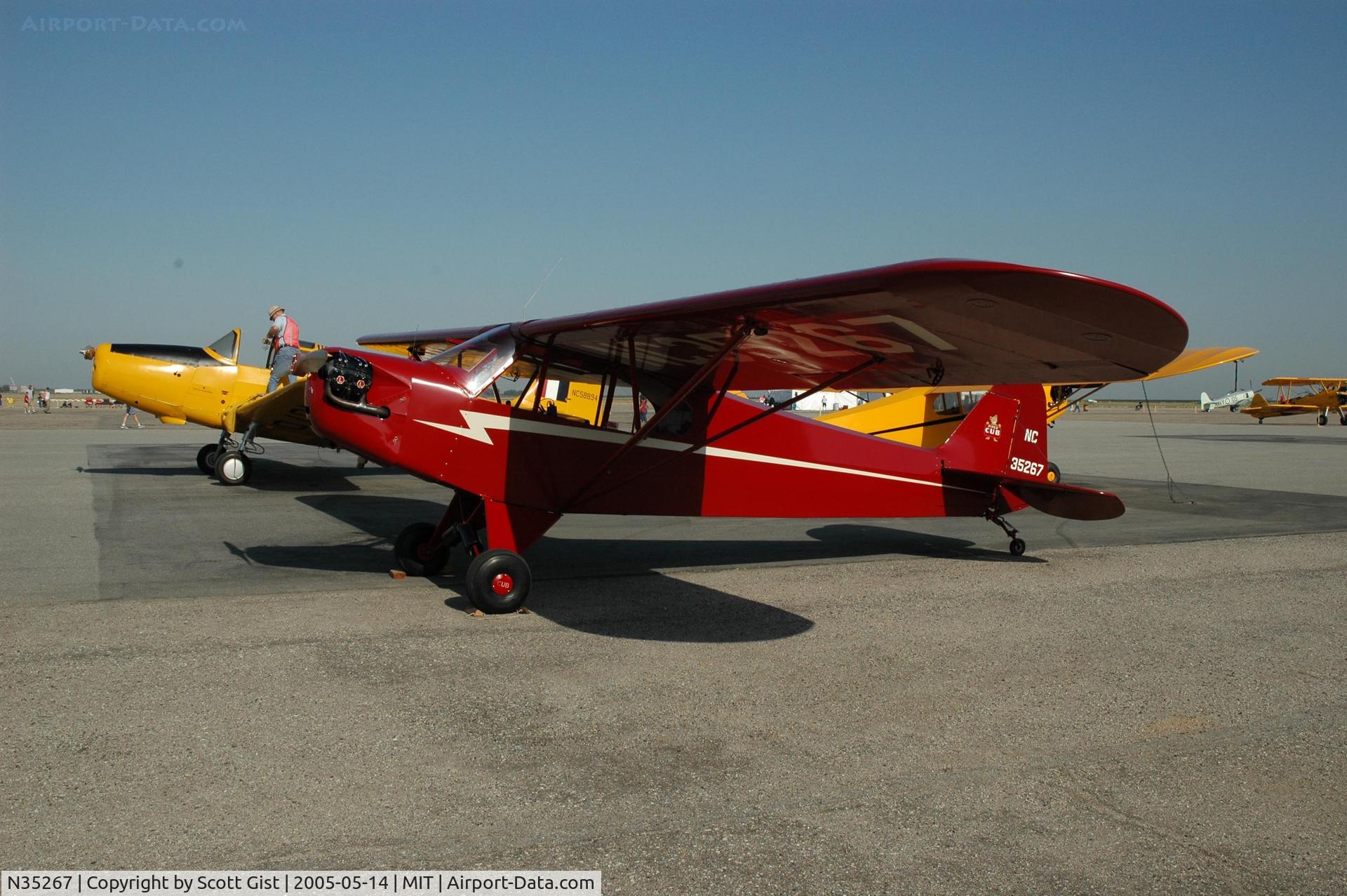 N35267, 1941 Piper J3L-65 Cub Cub C/N 6263, In Shafter Ca.