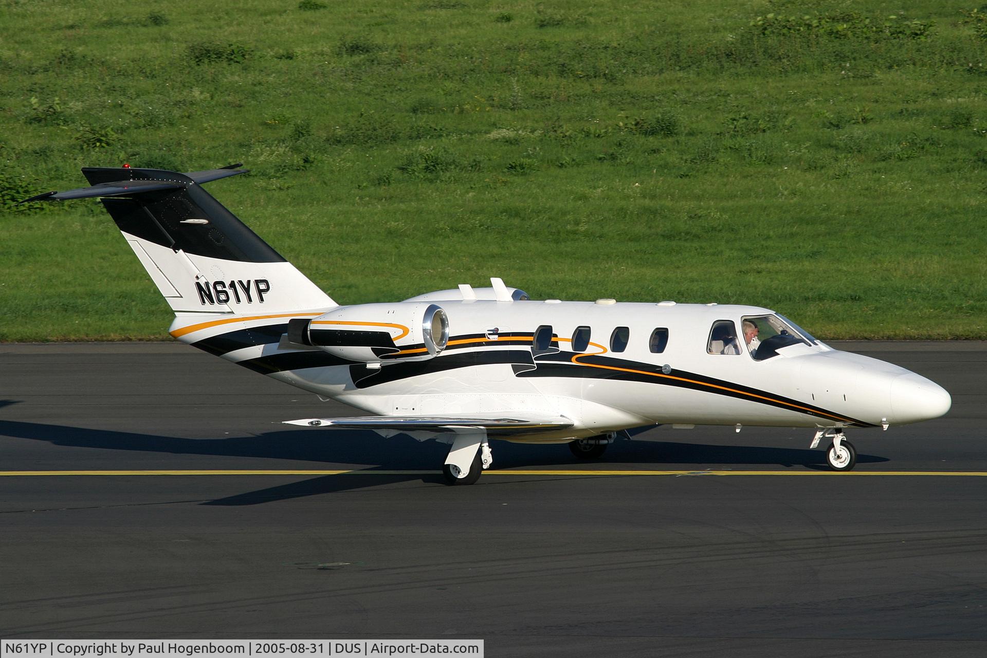N61YP, 1998 Cessna 525 CitationJet C/N 525-0237, departure at EDDL