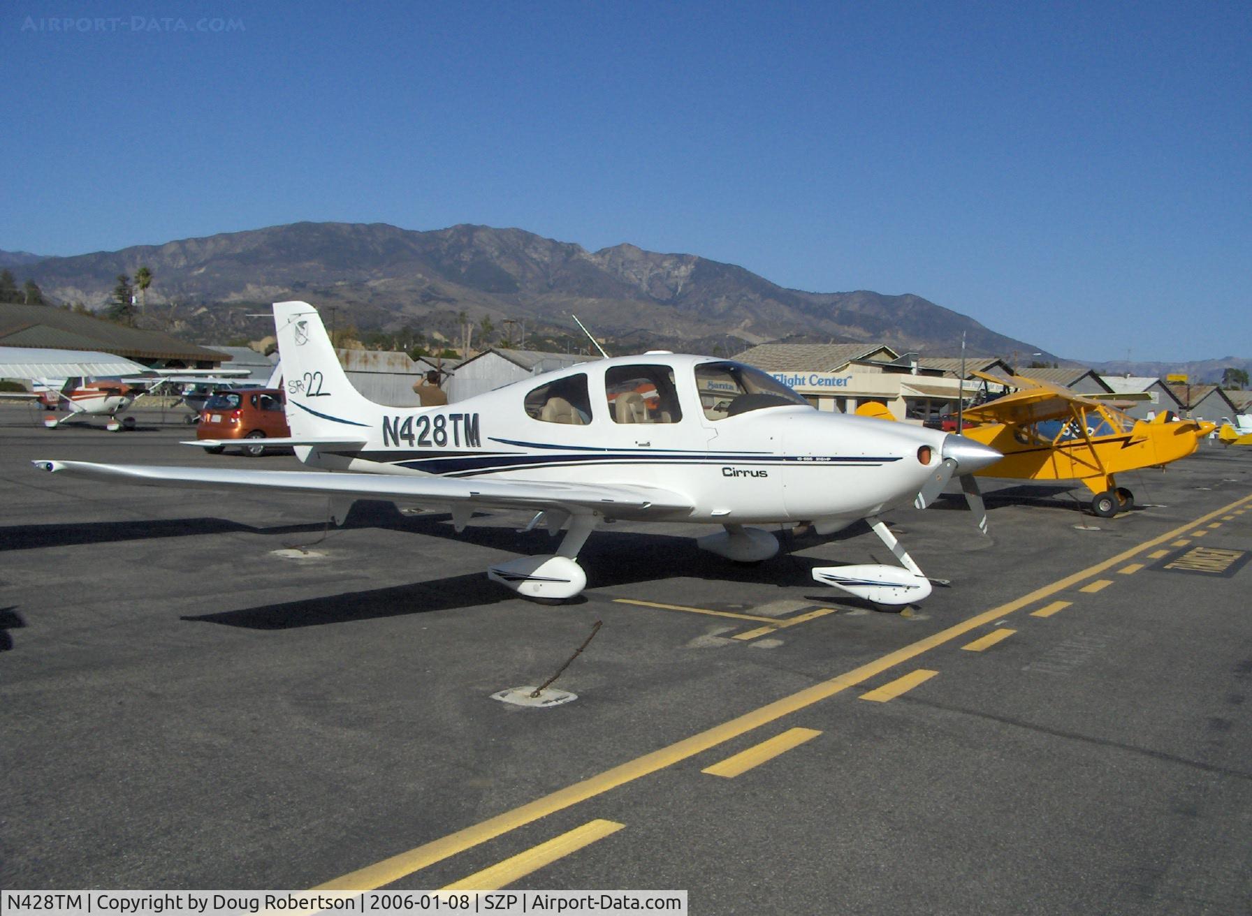 N428TM, 2002 Cirrus SR22 C/N 0167, 2002 Cirrus SR-22, Continental IO-550 310 Hp
