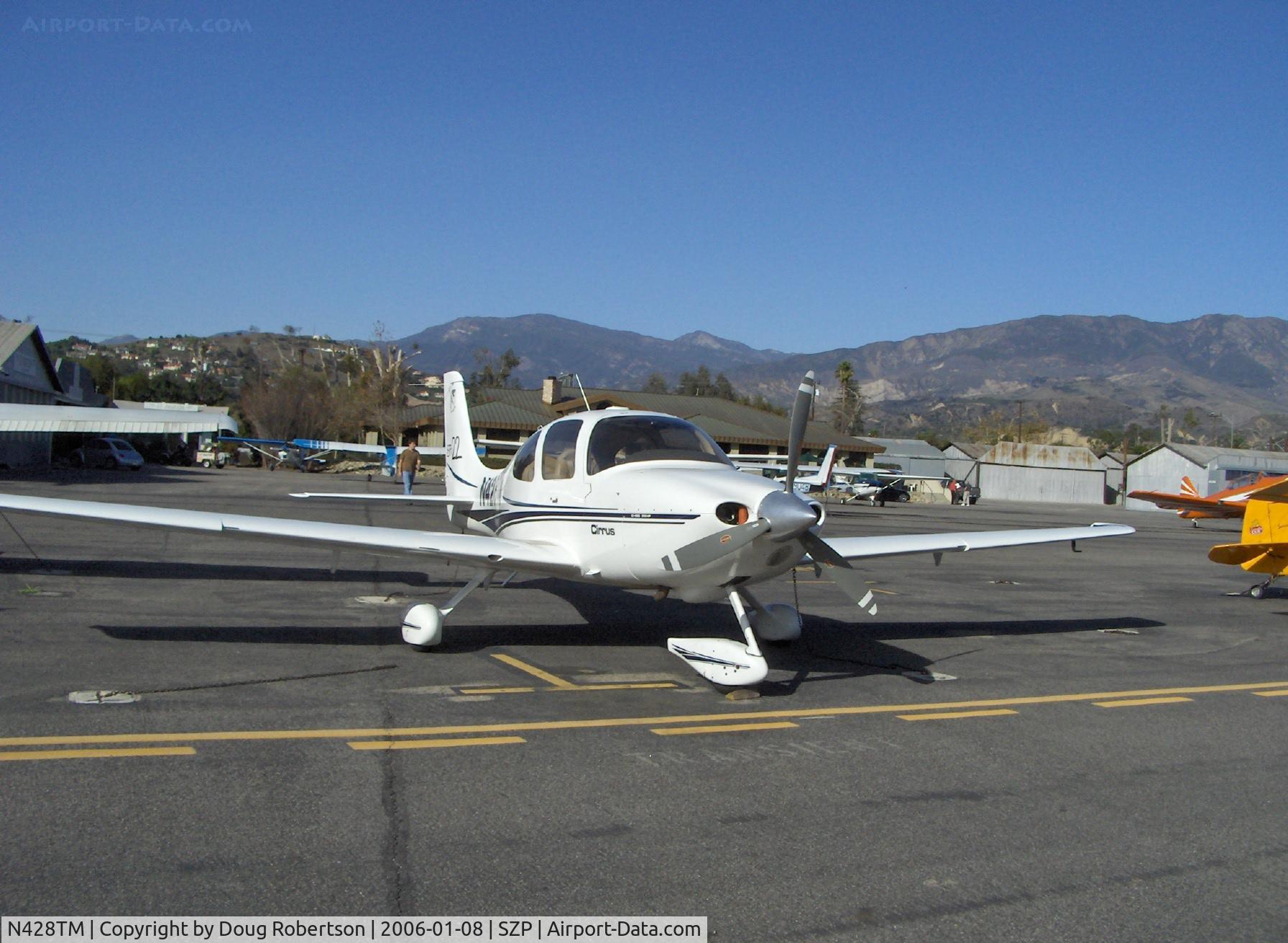 N428TM, 2002 Cirrus SR22 C/N 0167, 2002 Cirrus SR-22, Continental IO-550 310 Hp