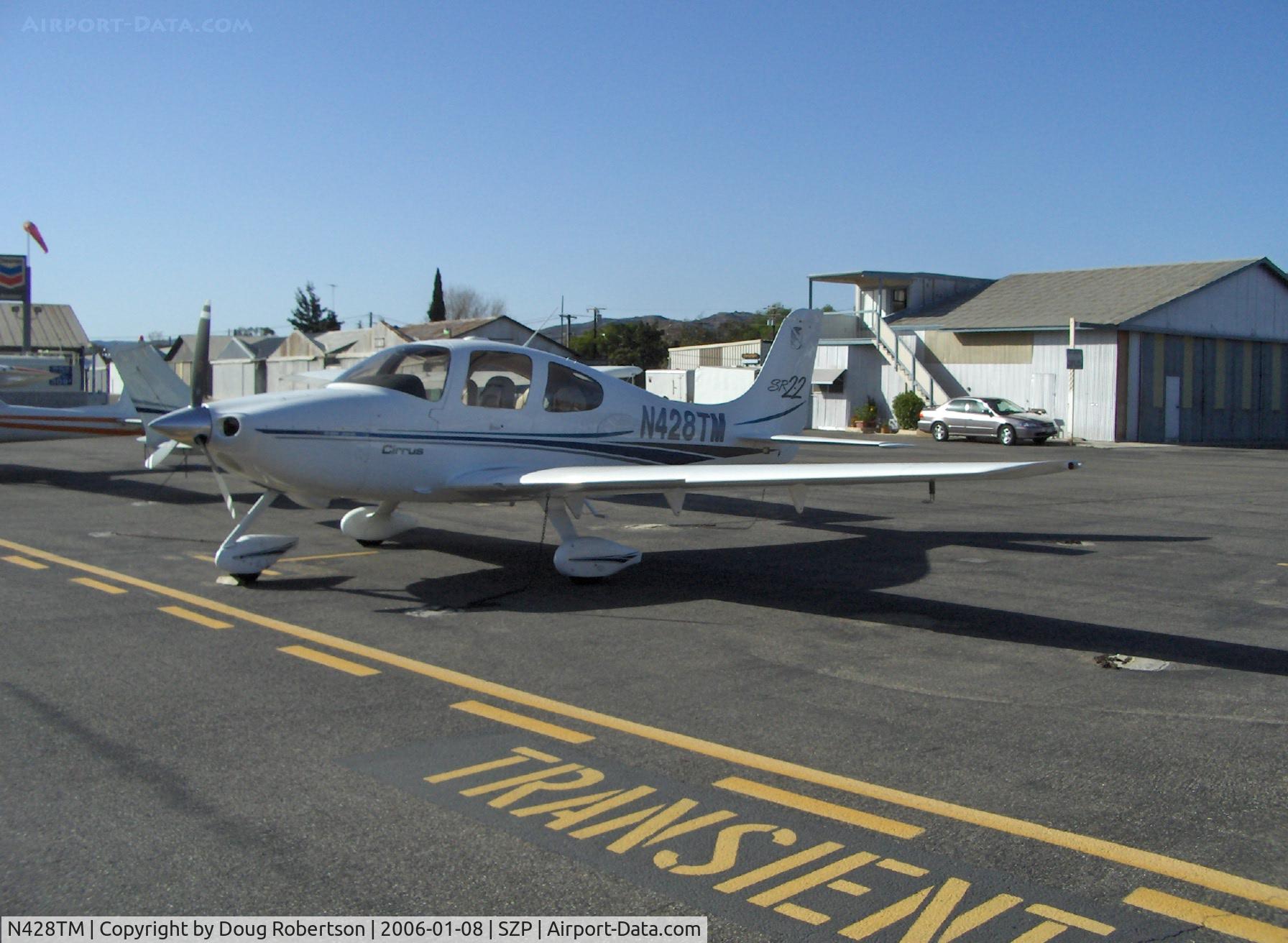 N428TM, 2002 Cirrus SR22 C/N 0167, 2002 Cirrus SR-22, Continental IO-550 310 Hp