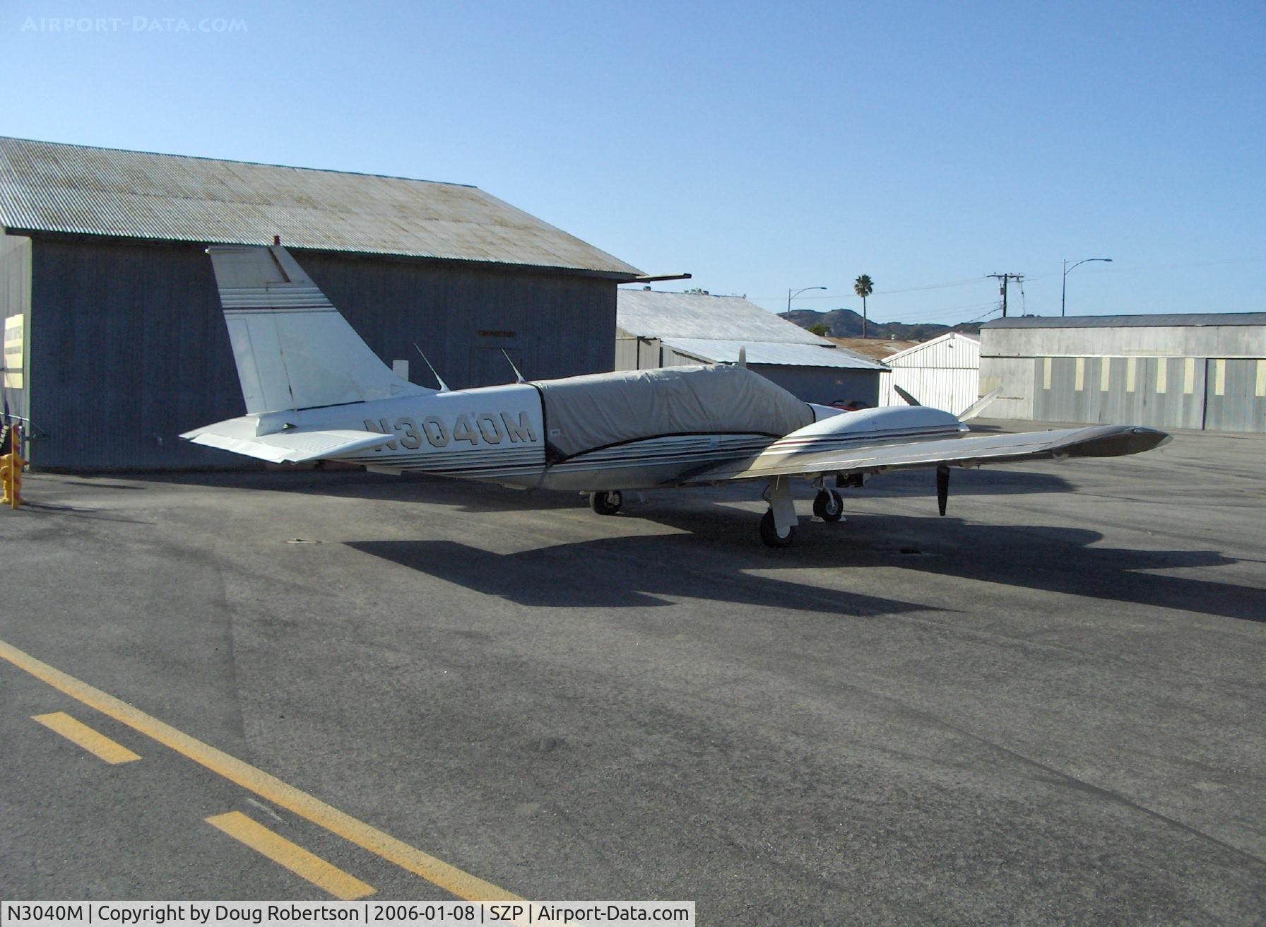 N3040M, 1979 Piper PA-34-200T Seneca II C/N 34-7970105, 1979 Piper PA-34-200T SENECA II, two Continental TSIO-360-E 200 Hp turbo-charged counter-rotating engines