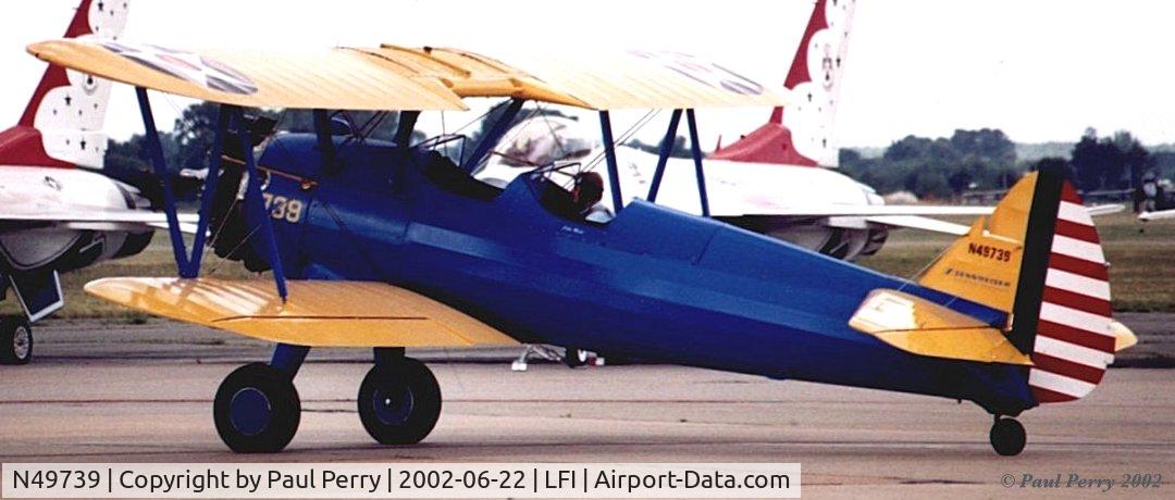 N49739, 1943 Boeing A75N1(PT17) C/N 75-4462, PT-17 at the '02 Langley AFB Airshow