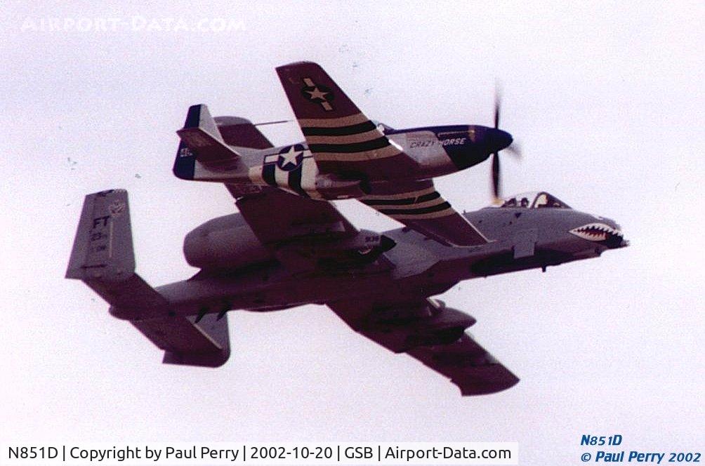 N851D, 1944 North American P-51D Mustang C/N 44-84745, Part of the Seymour Johnson 2002 Heritage Flight