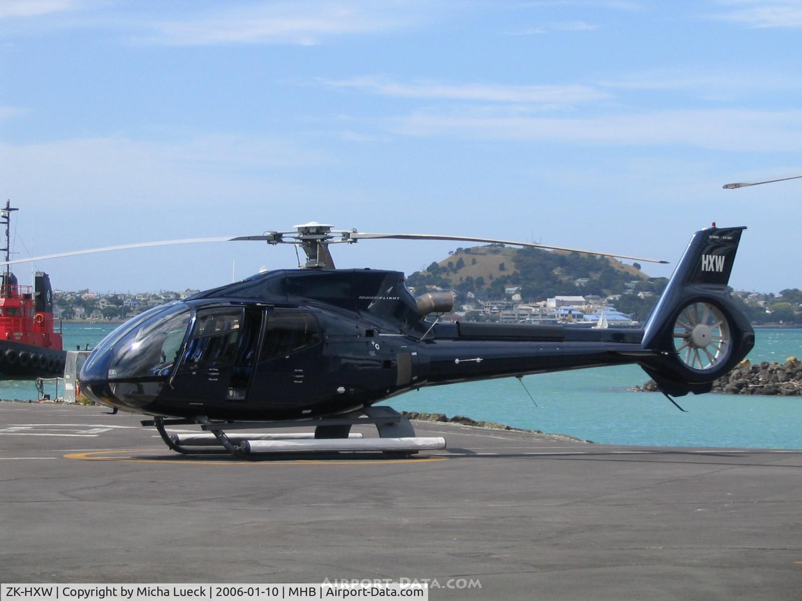 ZK-HXW, Eurocopter EC-130B-4 (AS-350B-4) C/N 3627, At Mechanics Bay Heliport