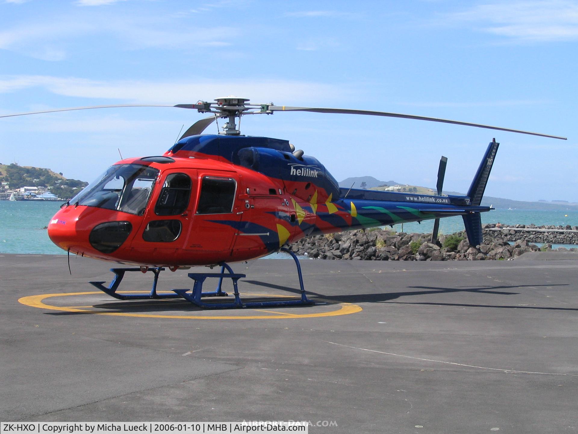 ZK-HXO, Aerospatiale AS-355F-1 Ecureuil 2 C/N 5284, At Mechanics Bay, Auckland