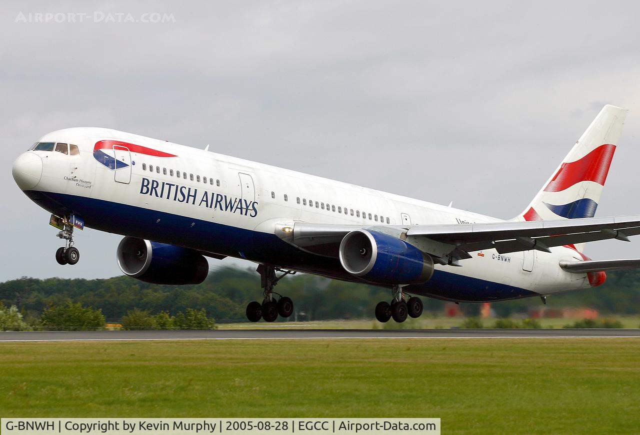 G-BNWH, 1990 Boeing 767-336 C/N 24340, BA's daily to Newark, USA.