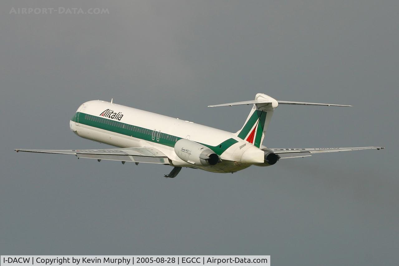I-DACW, 1991 McDonnell Douglas MD-82 (DC-9-82) C/N 53057/1894, Blast off from 24L.