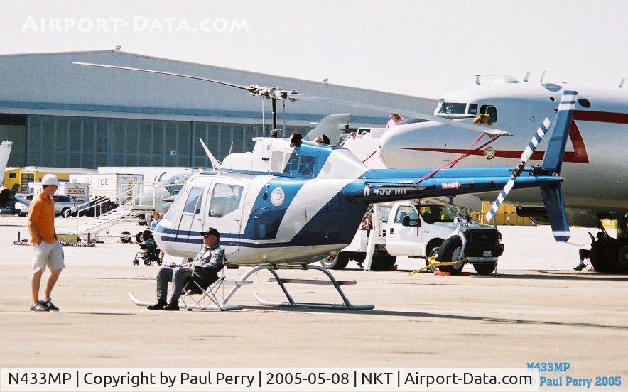 N433MP, Bell OH-58C C/N 72-21303, A North Carolina Maritime Patrol helo on static display.