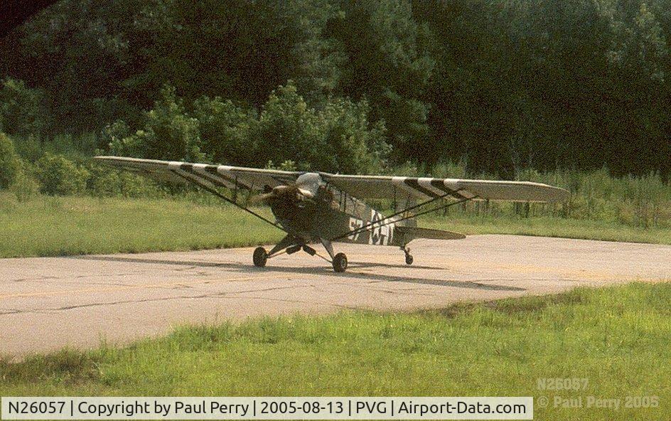 N26057, 1939 Piper J3C-65 Cub C/N 3999, Ta-Chingo taxis behind our C-60 in line for takeoff