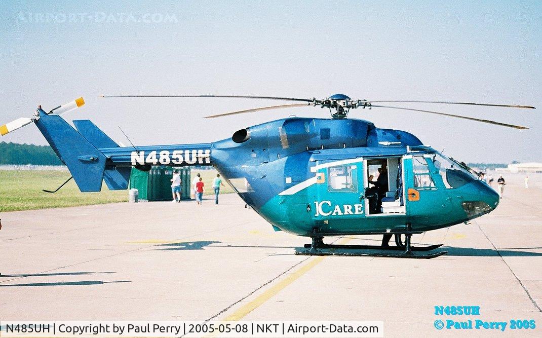 N485UH, Eurocopter-Kawasaki BK-117A-4 C/N 7036, Eastcare, civilian medevac helo seen all over north-eastern North Carolina