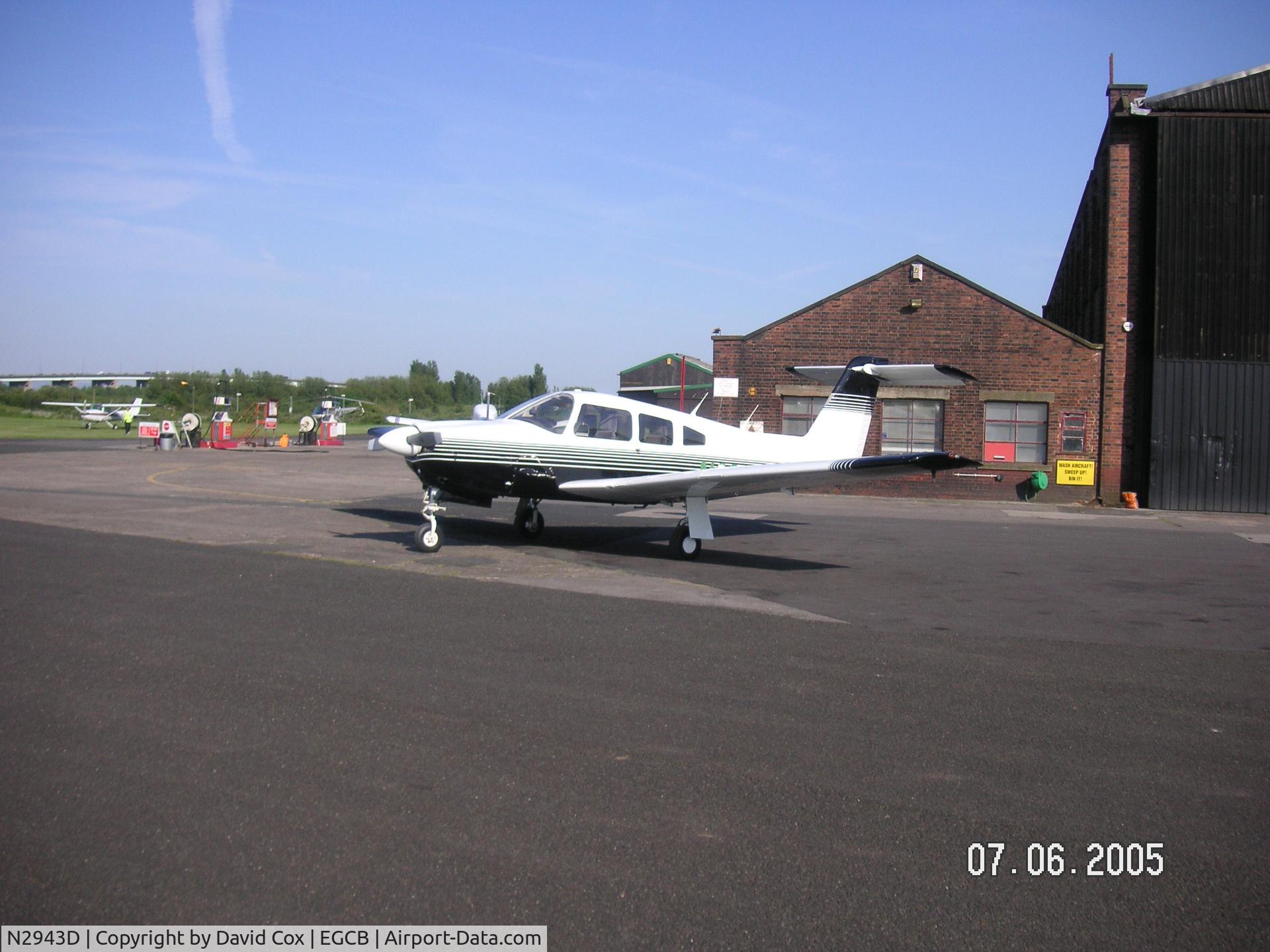 N2943D, 1979 Piper PA-28RT-201 Arrow IV C/N 28R7918231, Taken on the apron at manchester barton summer 2005