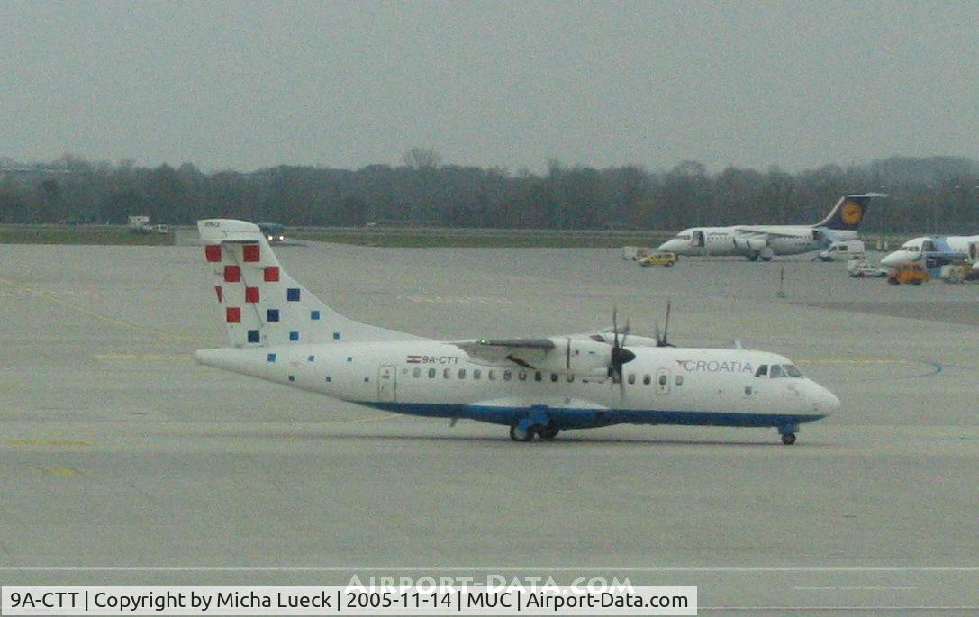 9A-CTT, 1992 ATR 42-312QC C/N 317, Taxiing to the runway